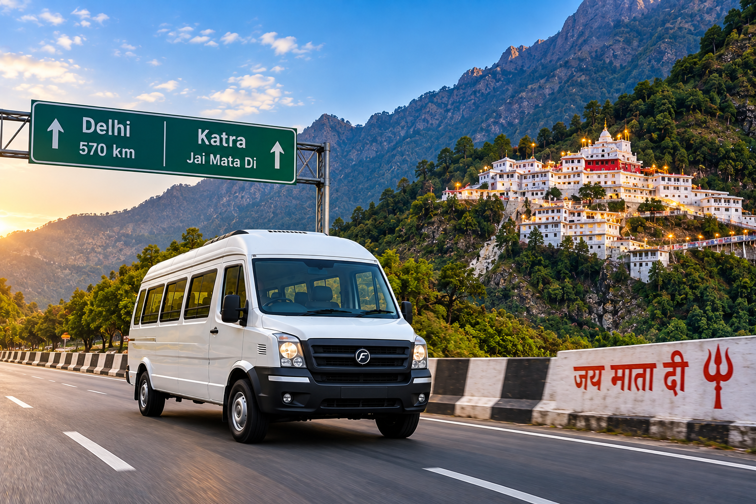 Delhi to Katra Tempo Traveller Fare
